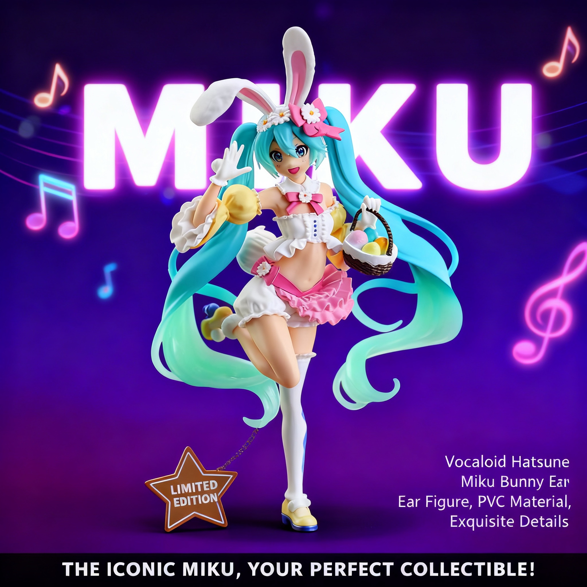 Anime Cosplay Merchandise - Hatsune Miku Figure Anime Doll with