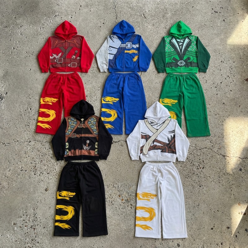 Anime Merch Hoodie - Y2K 2 piece set Anime Character
