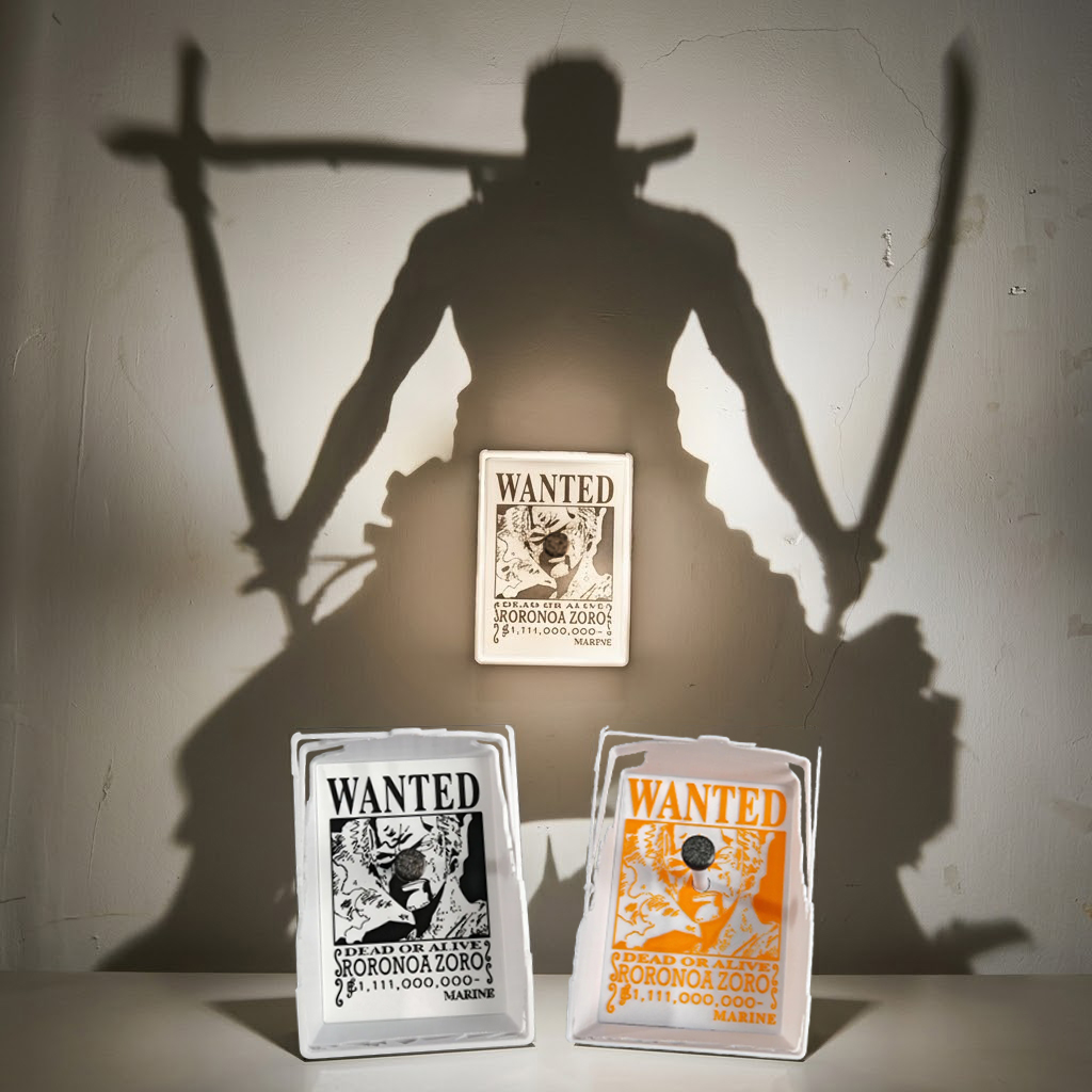 Zoro Anime Merchandise - Bandai One Piece Zoro Wall Lamp