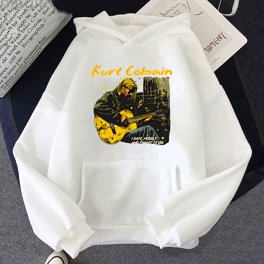 Autumn Kurt Cobain Hip Hop Swe - مراجعة Anime Merch Hoodie وسعره