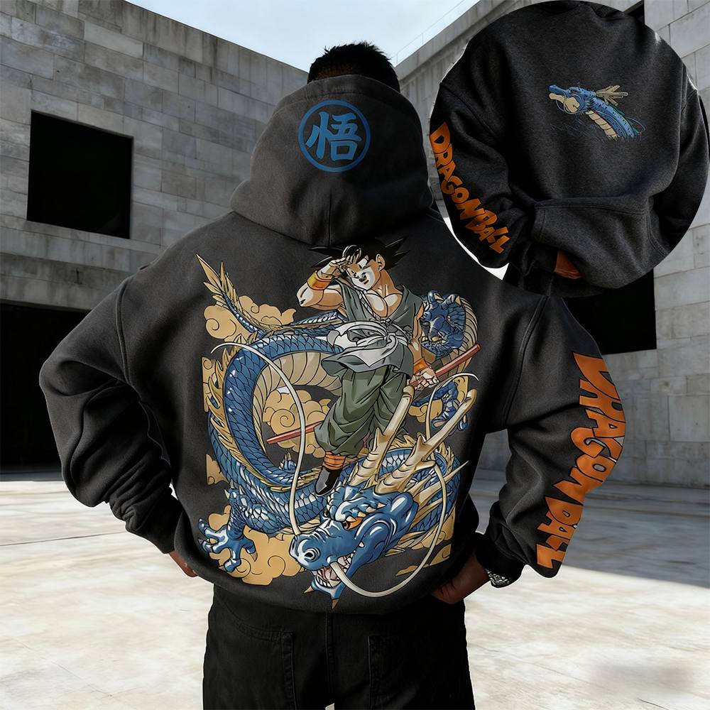 Dragon Ball Anime Goku Khaki H - مراجعة Anime Merch Hoodie وسعره