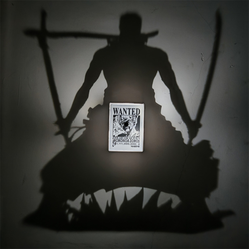 New Zoro Wall Lamp Figure Toy  - مراجعة Zoro Anime Merchandise وسعره