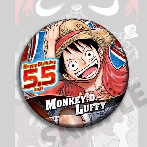 One Piece Anime Badge Set Luff - مراجعة Anime Convention Merchandise وسعره