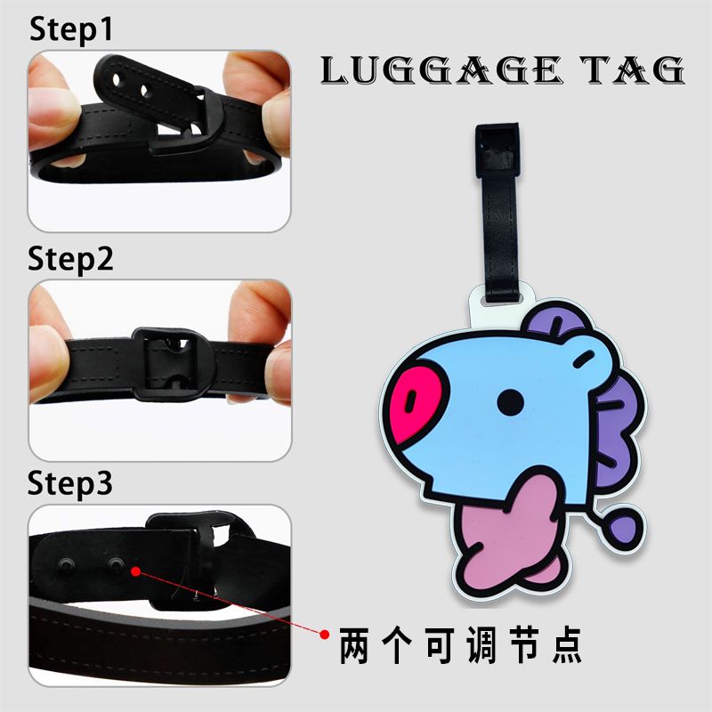 BT21 cartoon cute keychain Kaw - مراجعة Anime Cosplay Merchandise وسعره