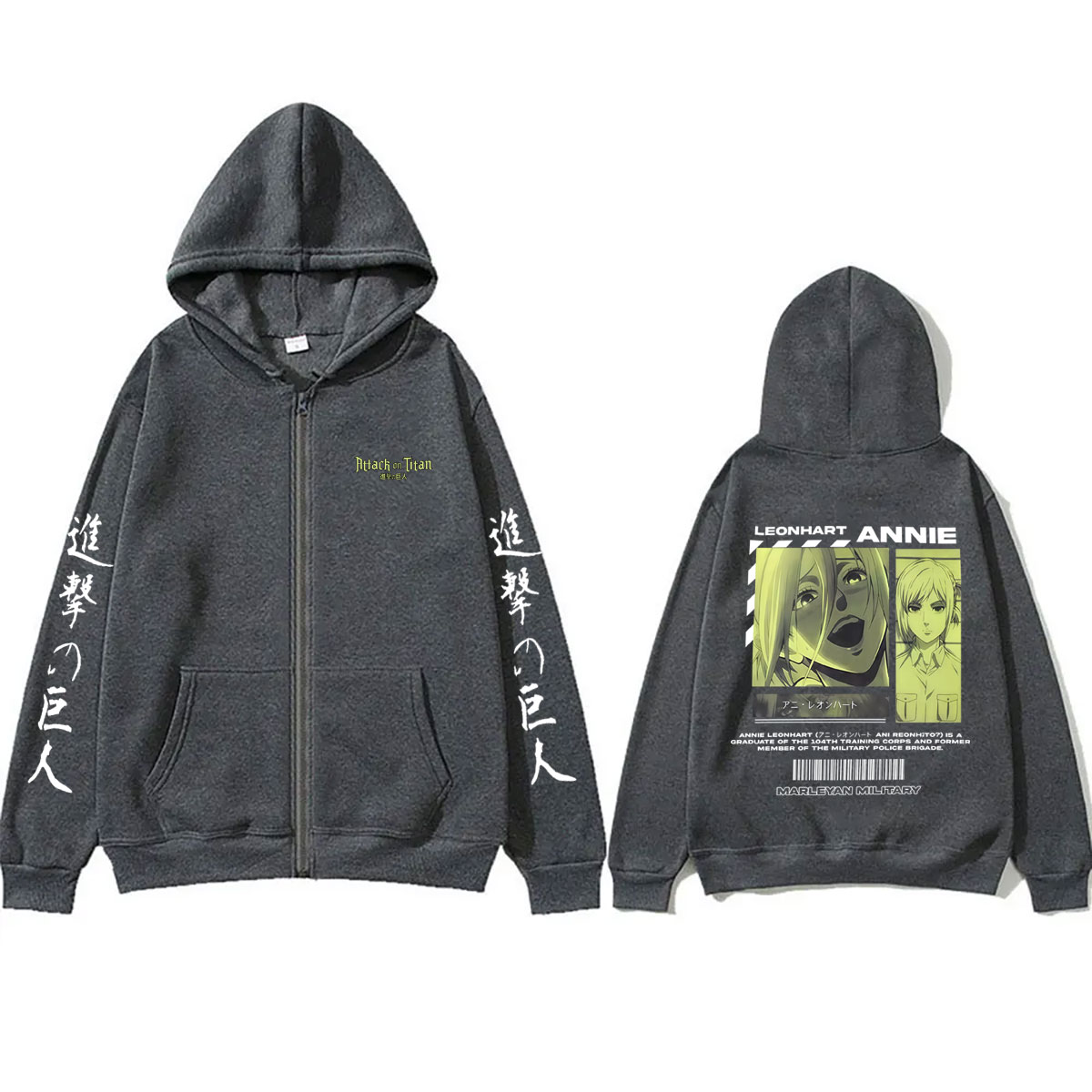 Anime Attack on Titan Annie Le - مراجعة Anime Merch Hoodie وسعره