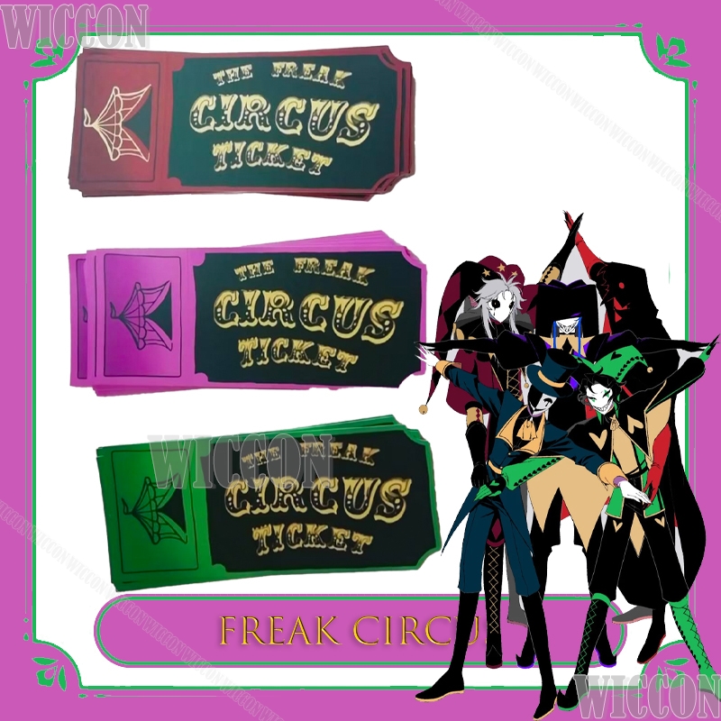 Freak Circus Ticket Card Red G - مراجعة Anime Cosplay Merchandise وسعره