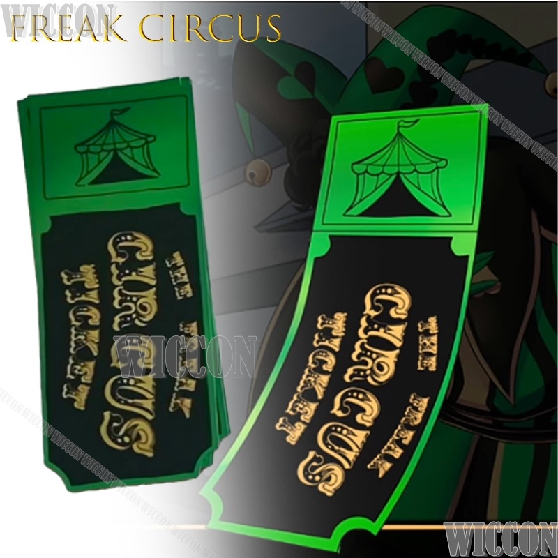 Freak Circus Ticket Card Red G - مراجعة Anime Cosplay Merchandise وسعره
