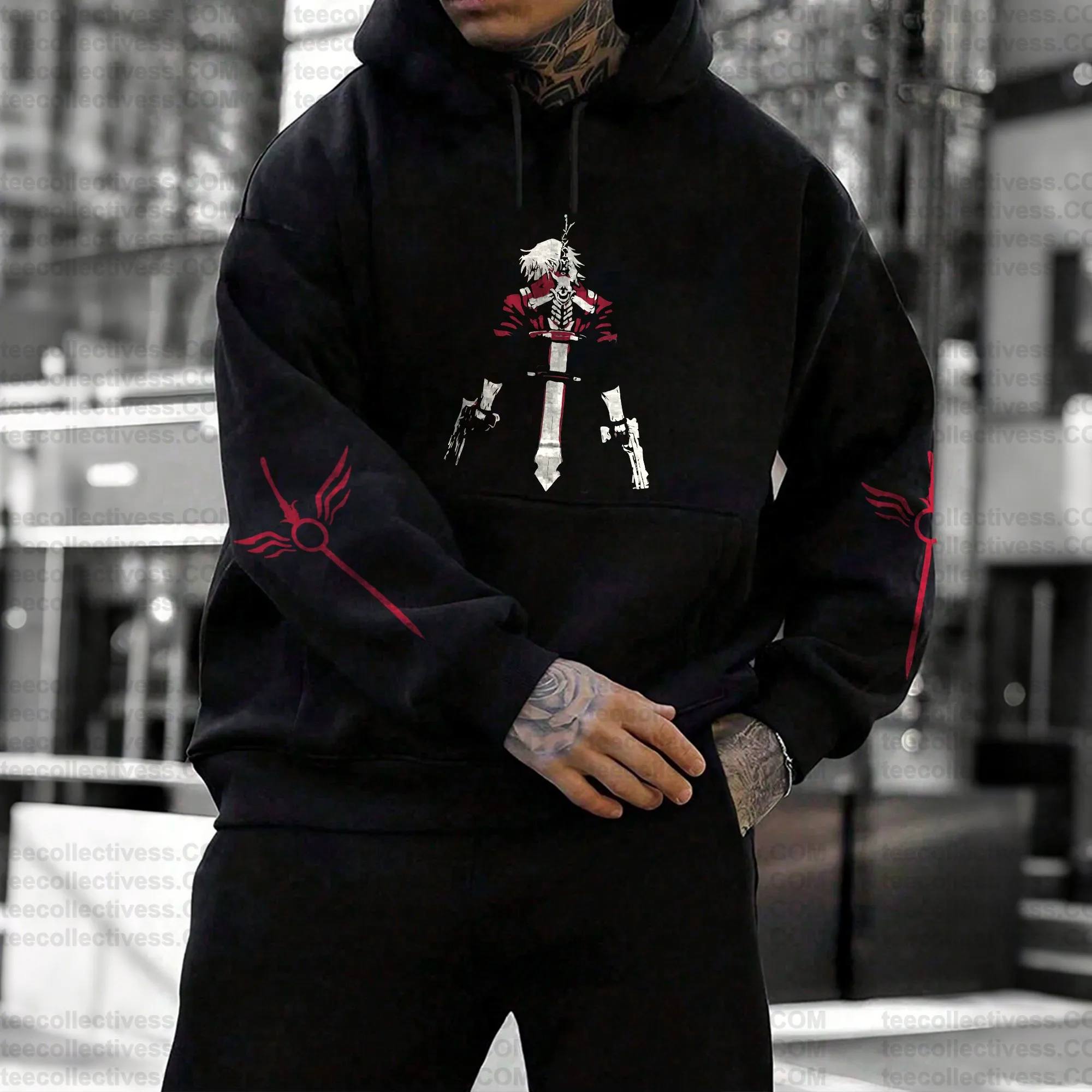 Devil May Cry 5 Hoodie Set Bla - مراجعة Anime Merch Hoodie وسعره