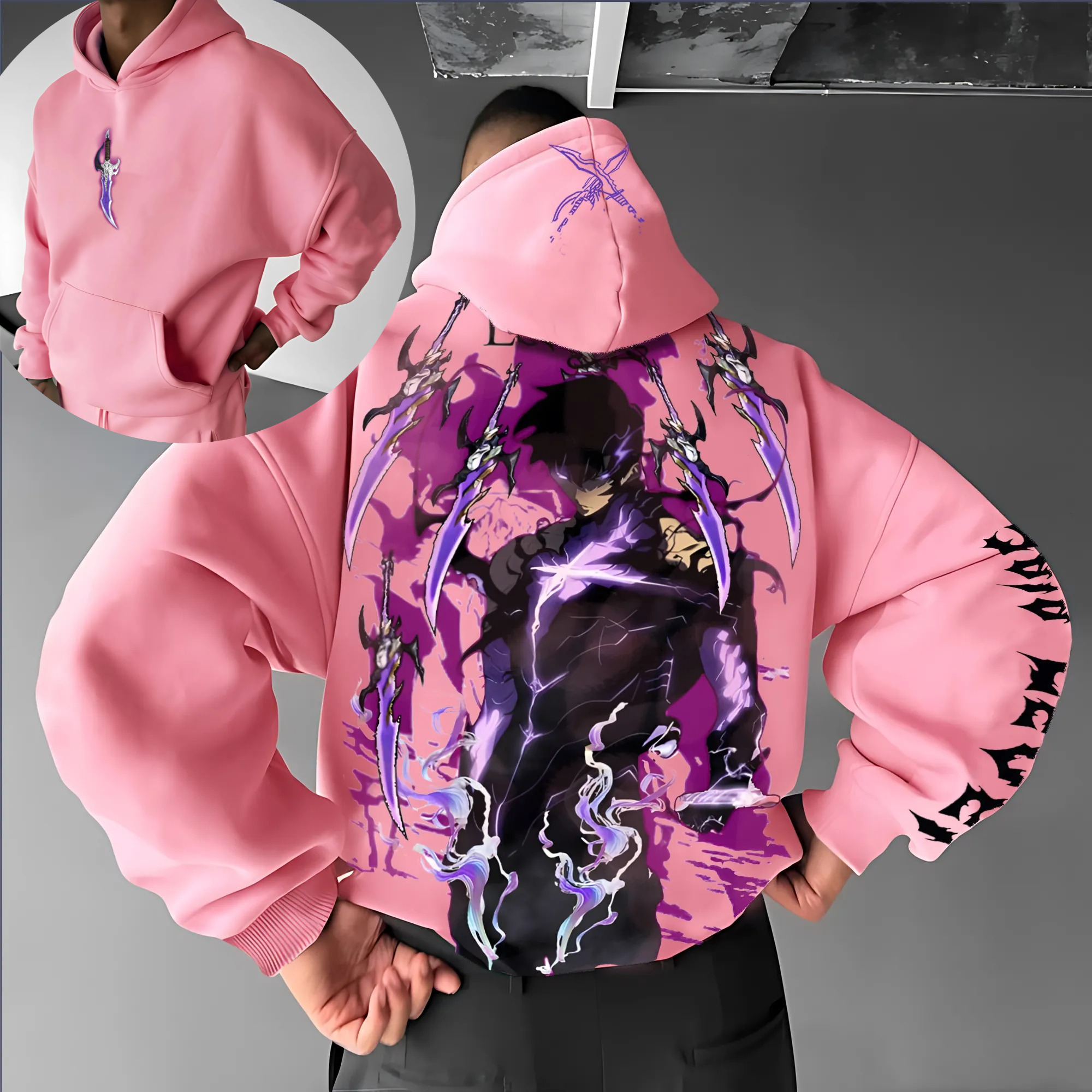 Solo Leveling Parent-child Clo - مراجعة Anime Merch Hoodie وسعره