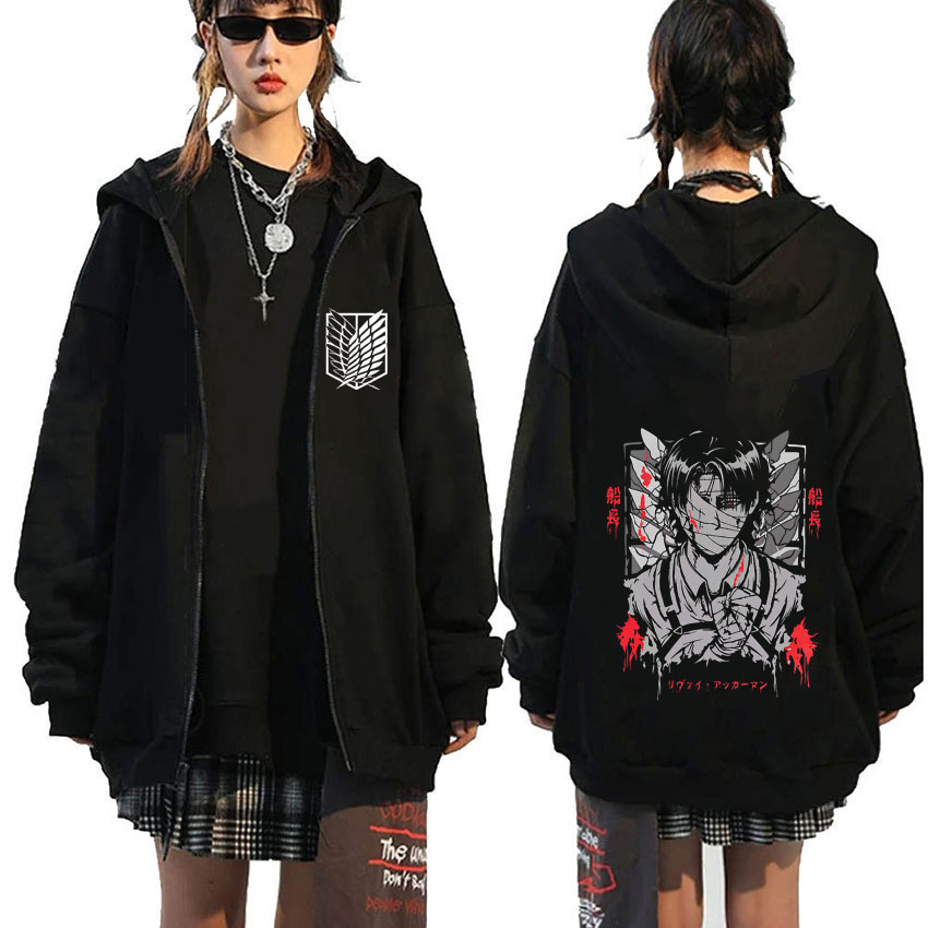 Anime Attack on Titan Levi Ack - مراجعة Anime Merch Hoodie وسعره