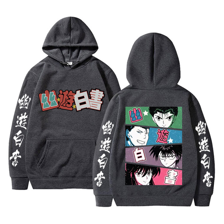 Anime YuYu Hakusho Merch Hoodi - مراجعة Anime Merch Hoodie وسعره
