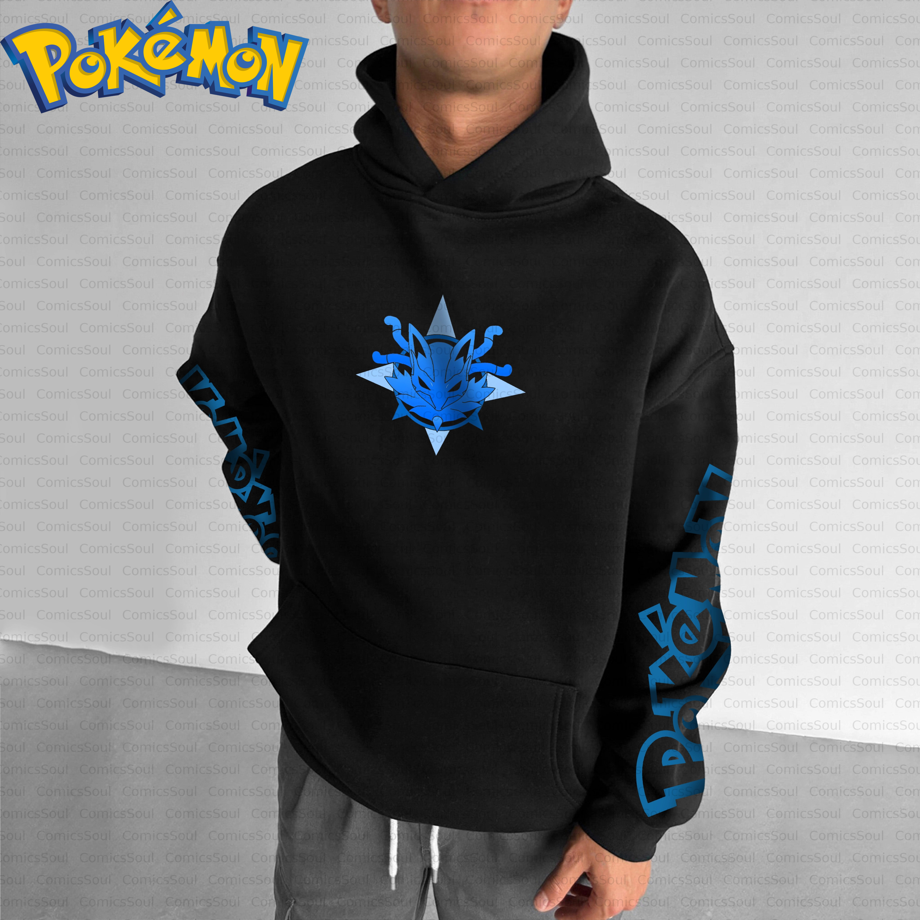 Black Cotton Pokemon Hoodie an - مراجعة Anime Merch Hoodie وسعره