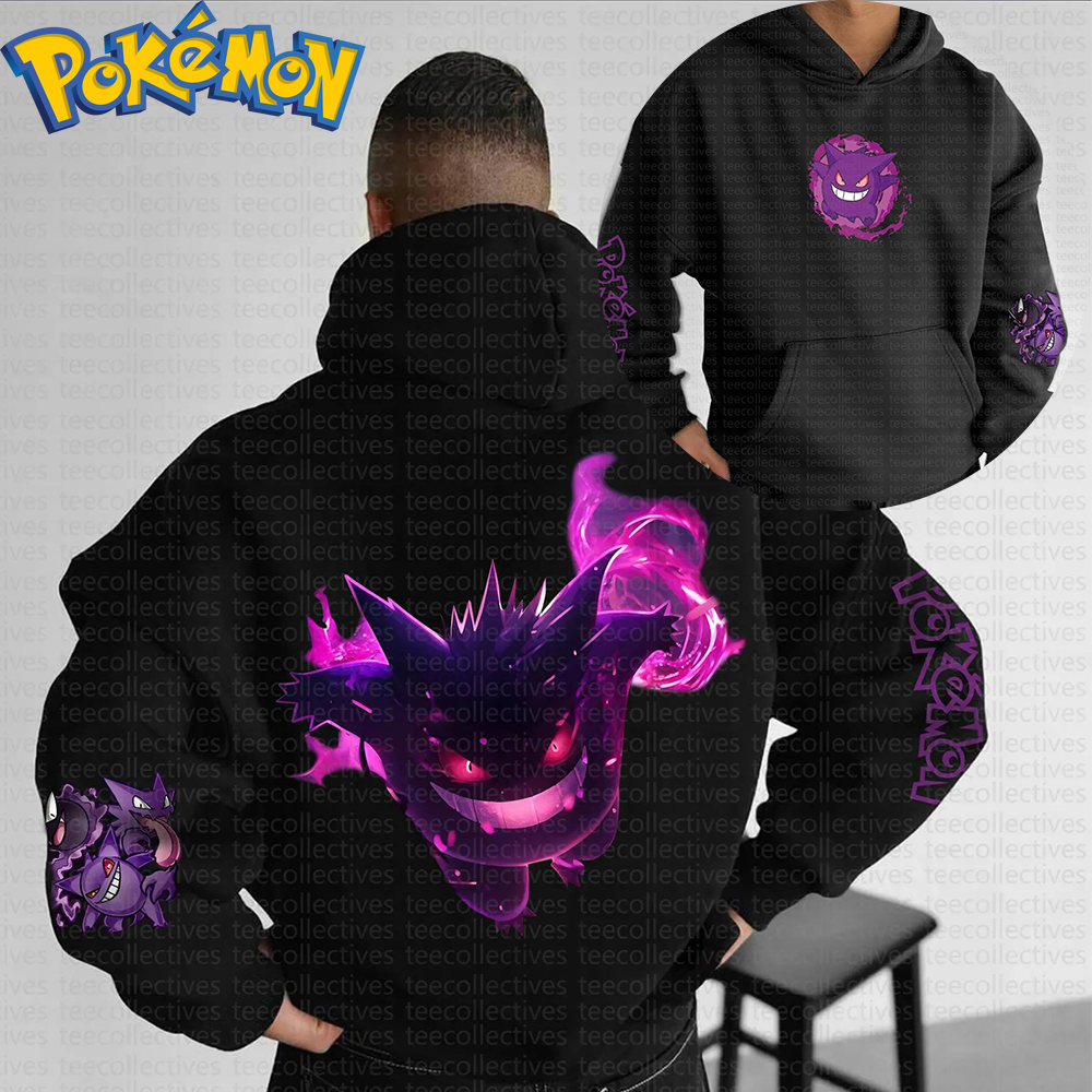 Pokemon Anime Gengar Cotton Ho - مراجعة Anime Merch Hoodie وسعره