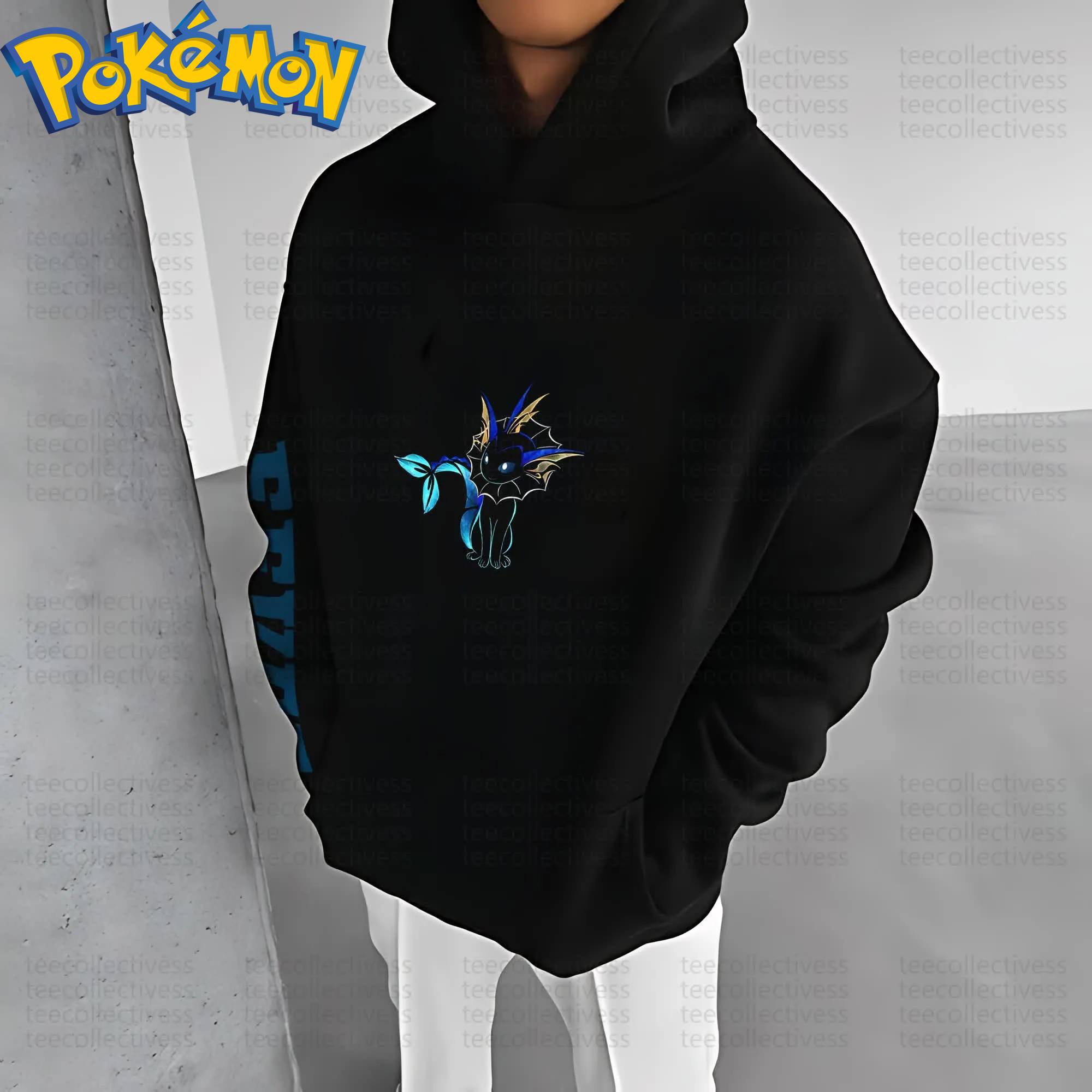 Pokemon Anime Vaporeon Cotton  - مراجعة Anime Merch Hoodie وسعره