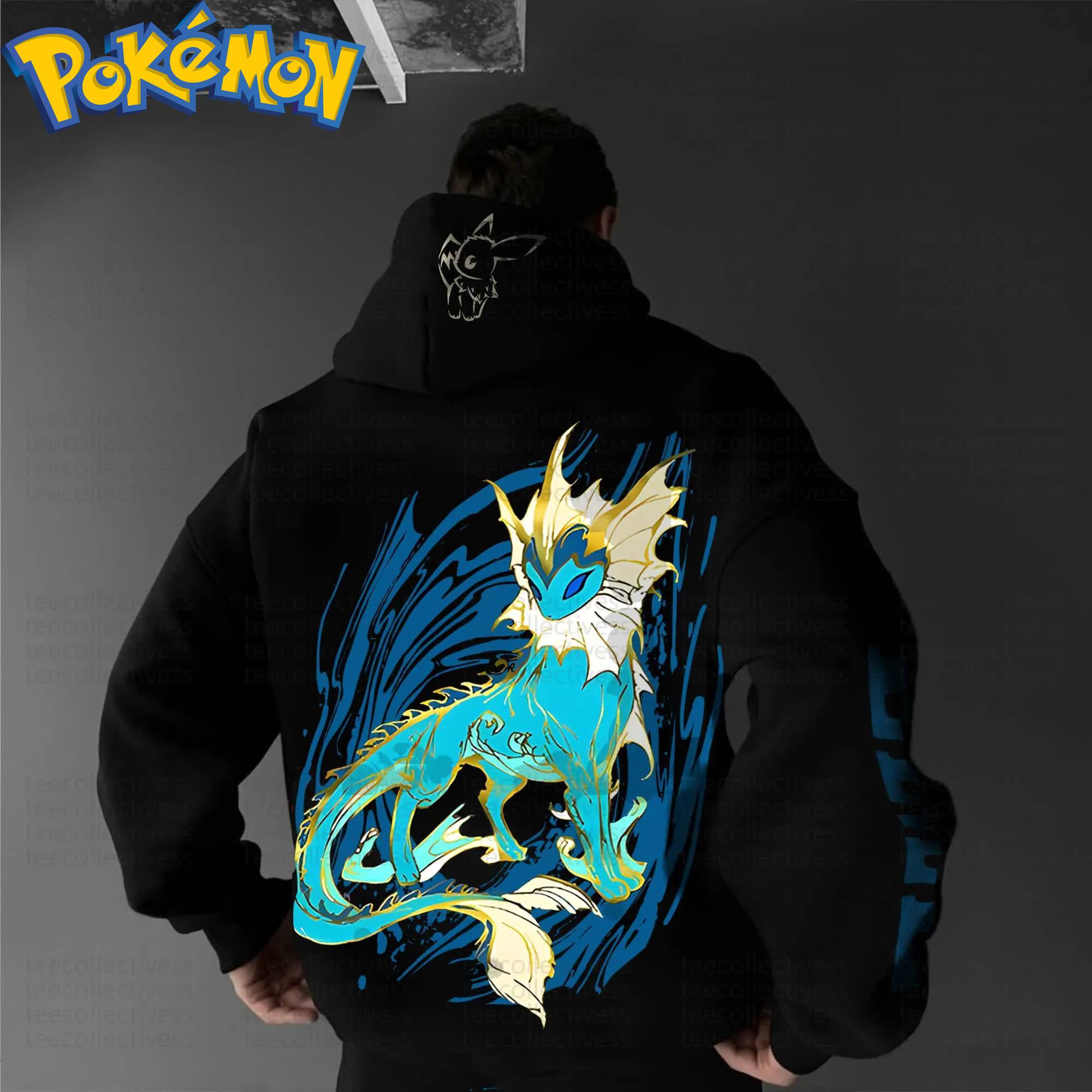 Pokemon Anime Vaporeon Cotton  - مراجعة Anime Merch Hoodie وسعره
